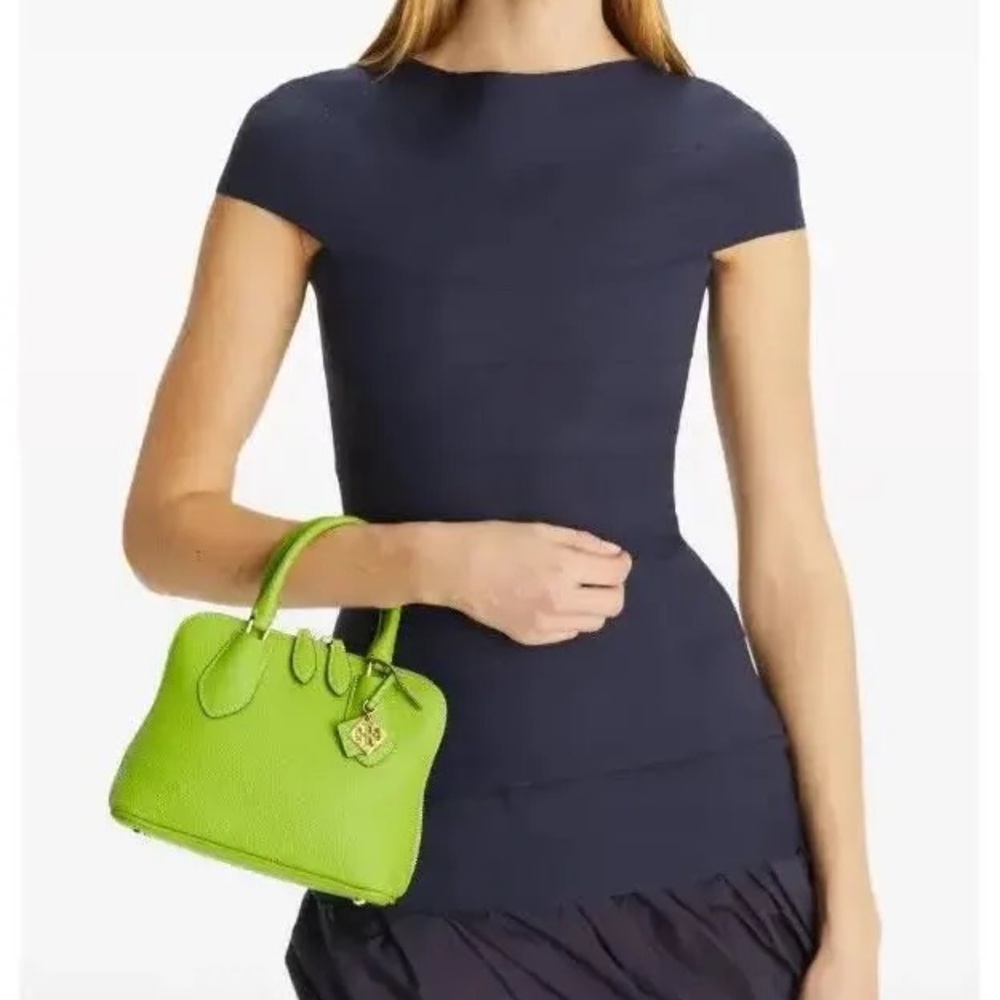 Tory Burch Vibrant Green Satchel - Picture 4 of 6